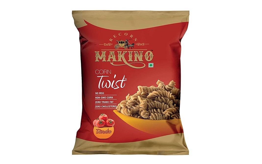 Makino Corn Twist Tomato   Pack  60 grams